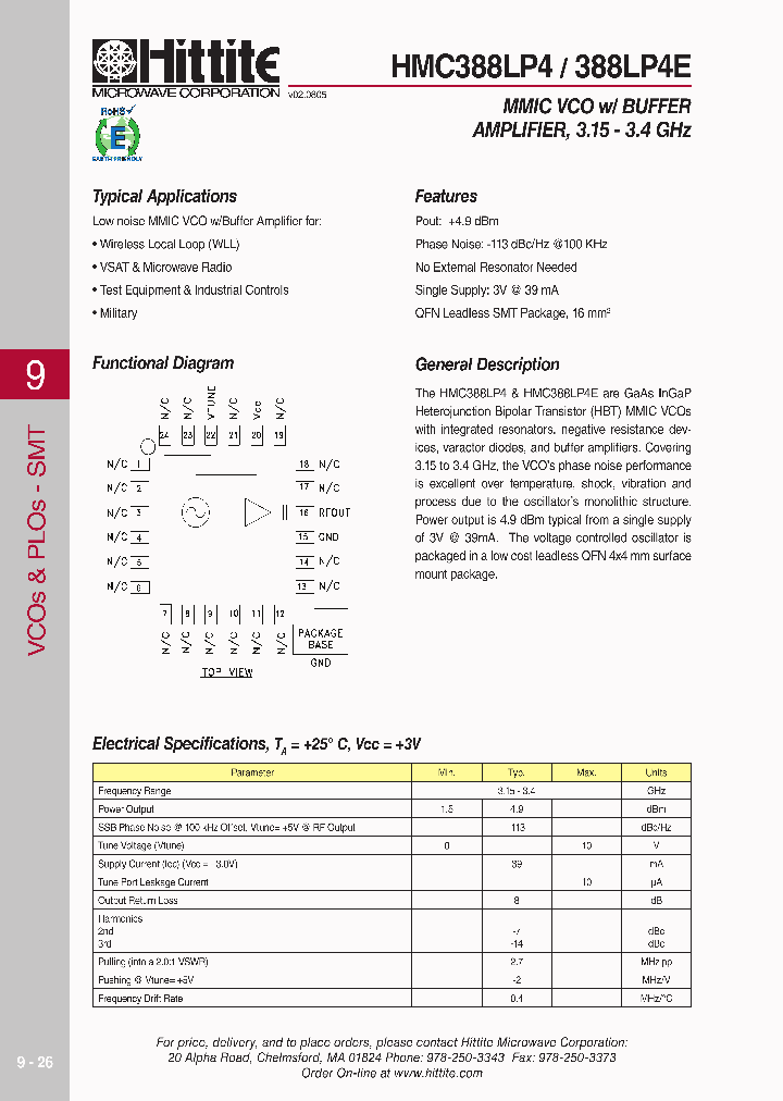 HMC388LP406_4138393.PDF Datasheet