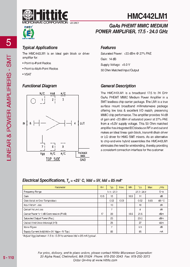 HMC442LM107_4138365.PDF Datasheet