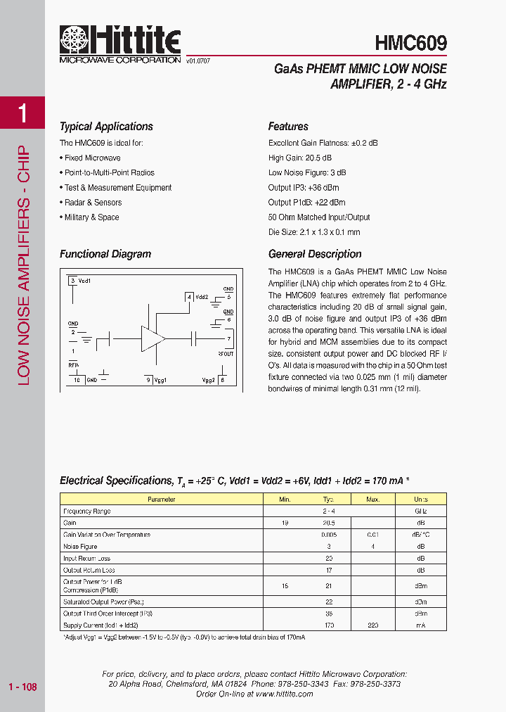 HMC609_4116505.PDF Datasheet