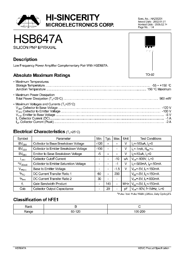 HSB647A_4121738.PDF Datasheet