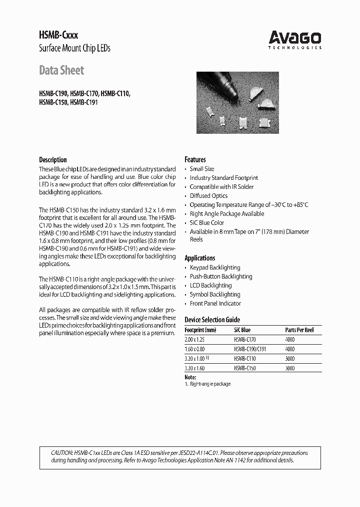 HSMB-C110_4112880.PDF Datasheet