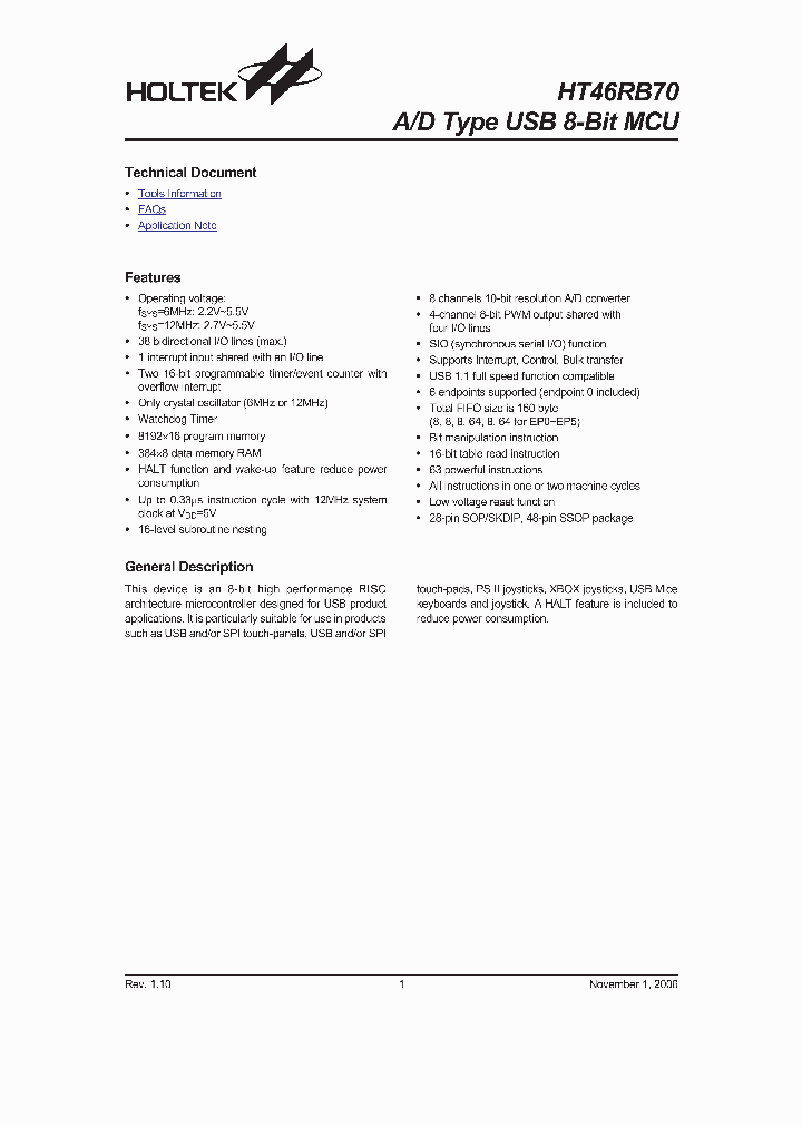 HT46RB70_4123893.PDF Datasheet