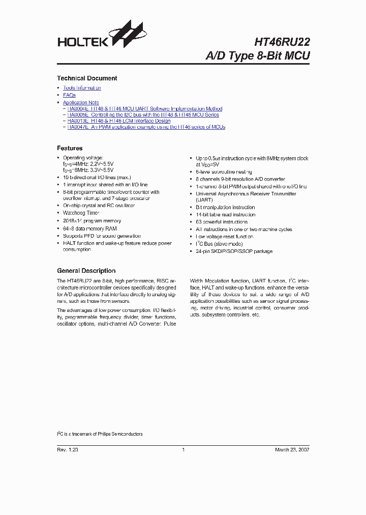 HT46RU22_4106802.PDF Datasheet