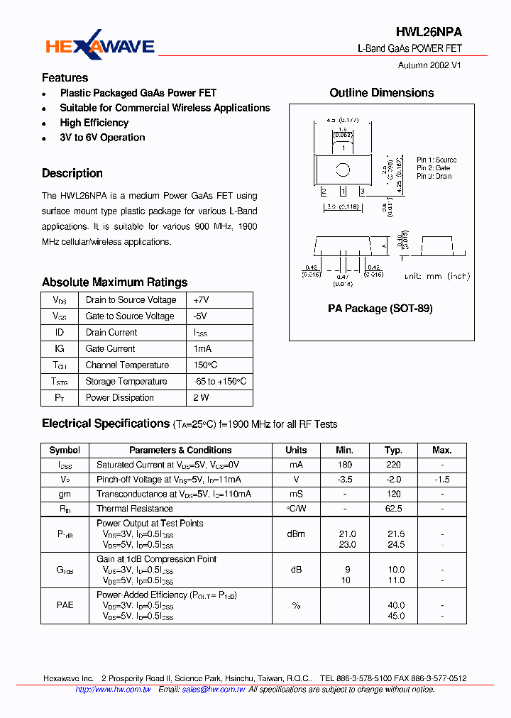 HWL26NPA_4140516.PDF Datasheet