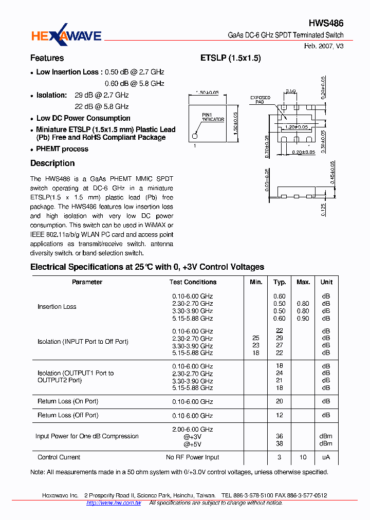 HWS486_4140188.PDF Datasheet