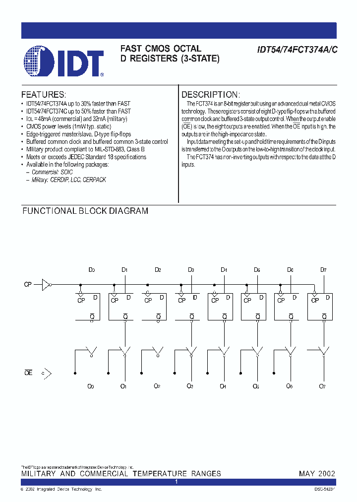 IDT74FCT374AD_4153051.PDF Datasheet