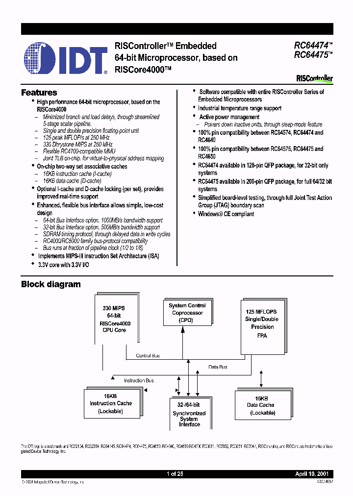 IDT79RC64V475-200DP_4111168.PDF Datasheet
