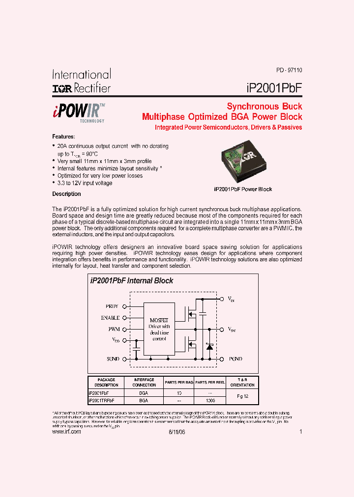 IP2001TRPBF_4120195.PDF Datasheet