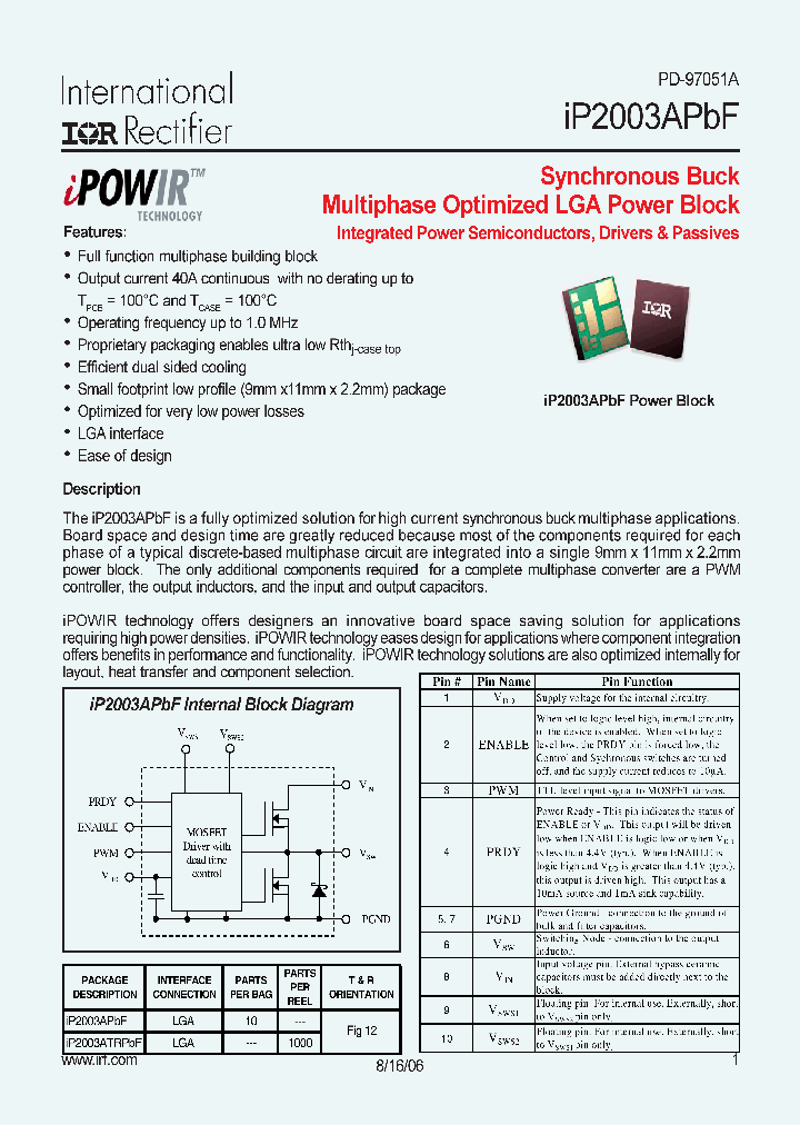 IP2003ATRPBF_4121735.PDF Datasheet