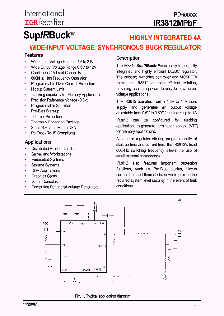 IR3812MPBF_4107147.PDF Datasheet