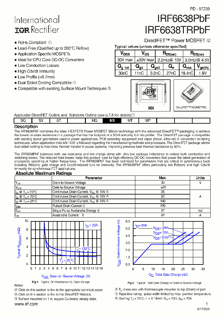 IRF6638PBF_4127909.PDF Datasheet
