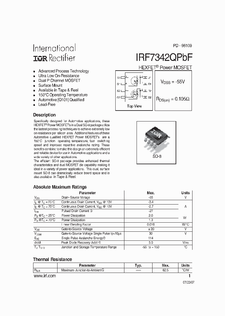 IRF7342QPBF_4127894.PDF Datasheet
