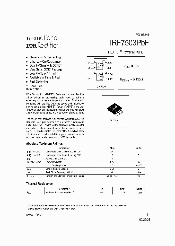IRF7503PBF_4104179.PDF Datasheet