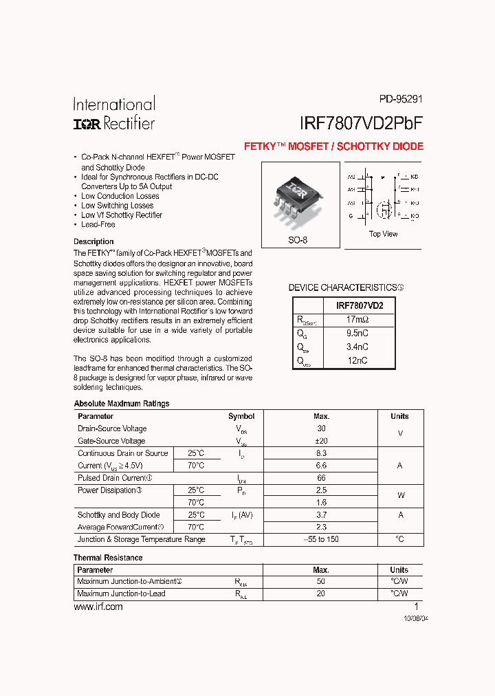 IRF7807VD2PBF_4161416.PDF Datasheet