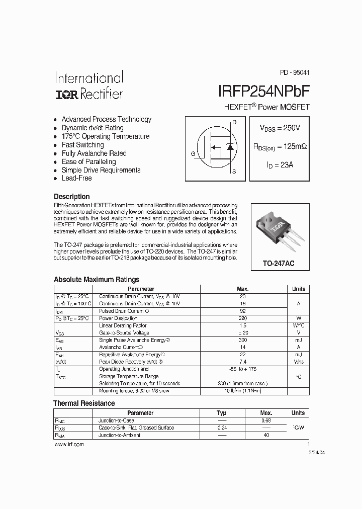 IRFP254NPBF_4100956.PDF Datasheet