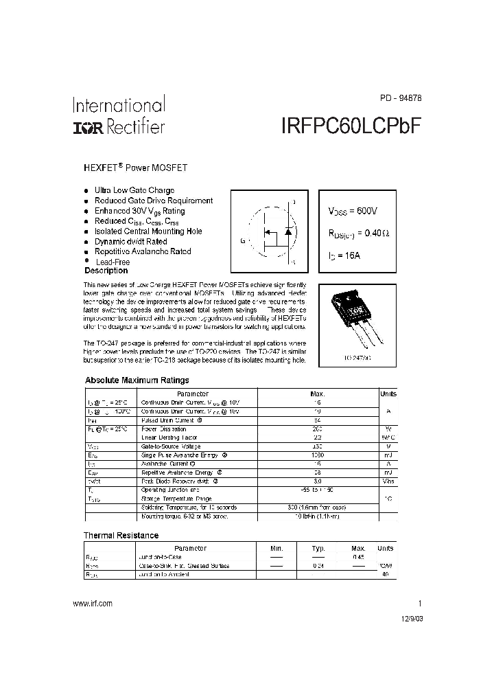 IRFPC60LCPBF_4118008.PDF Datasheet