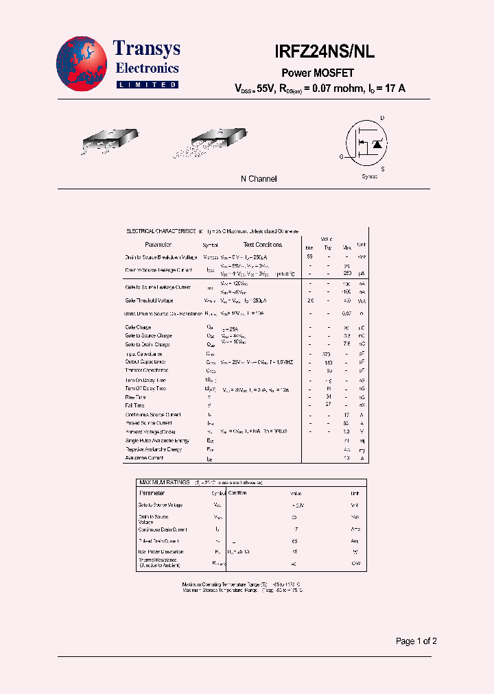 IRFZ24NL_4107677.PDF Datasheet