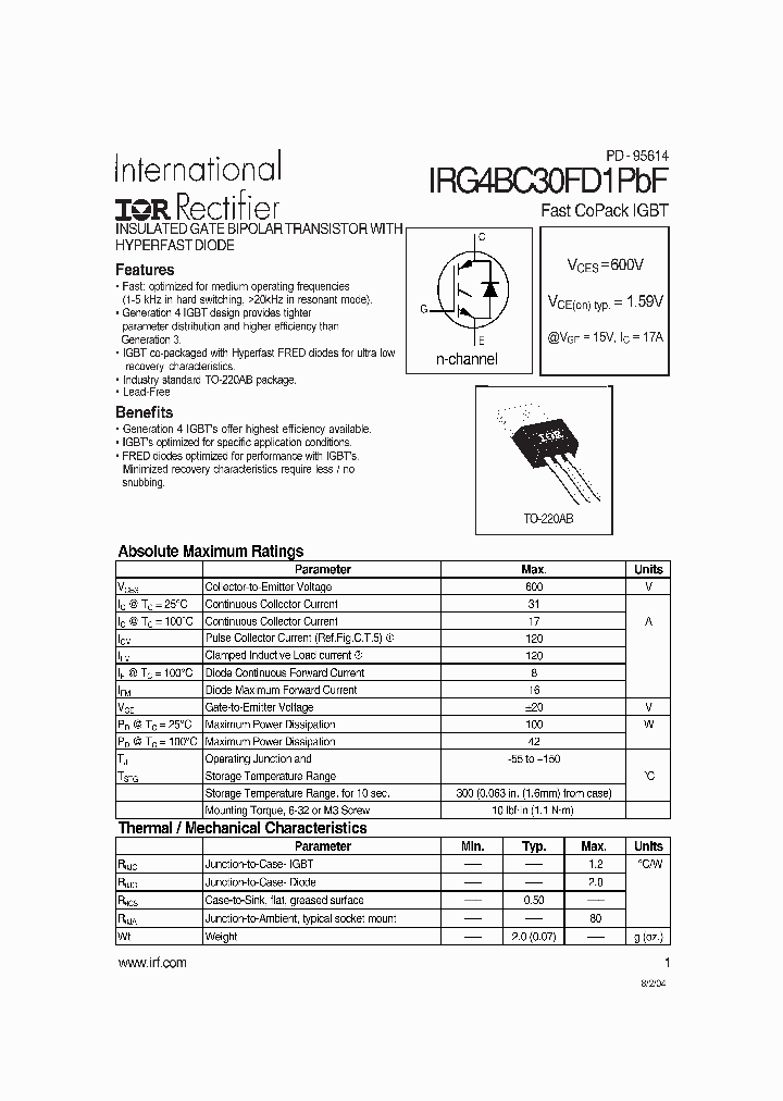 IRG4BC30FD1PBF_4124094.PDF Datasheet