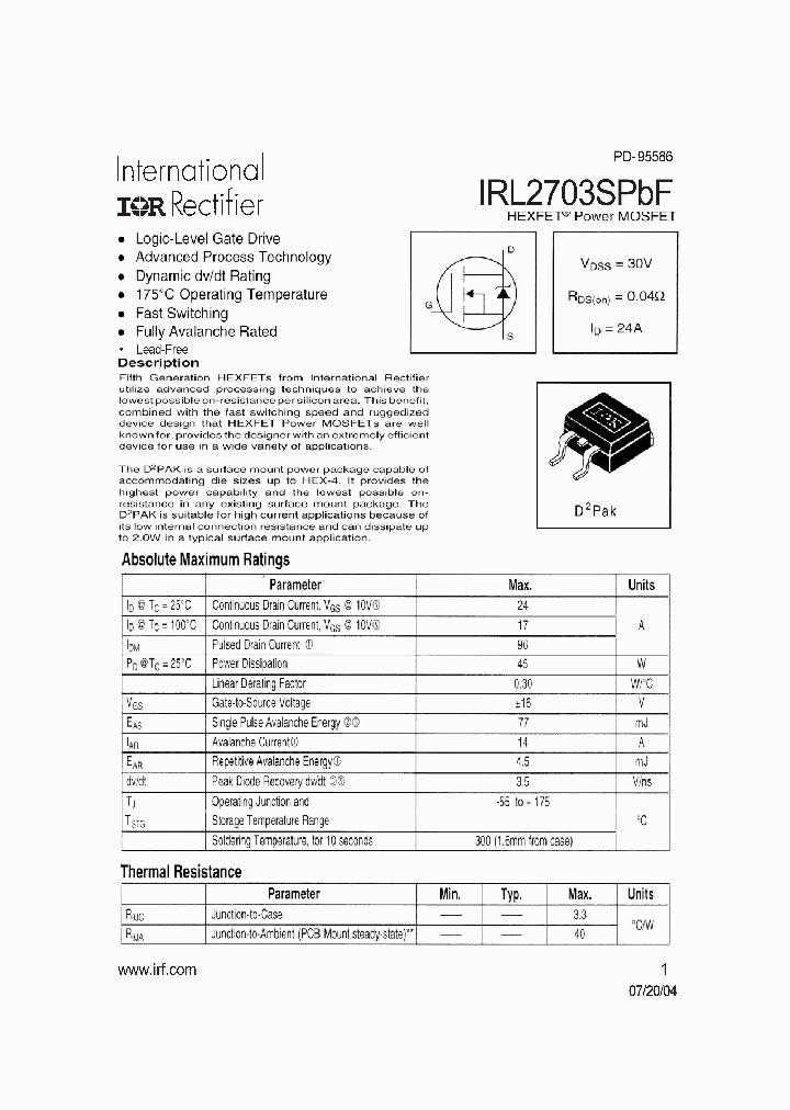 IRL2703SPBF_4129690.PDF Datasheet