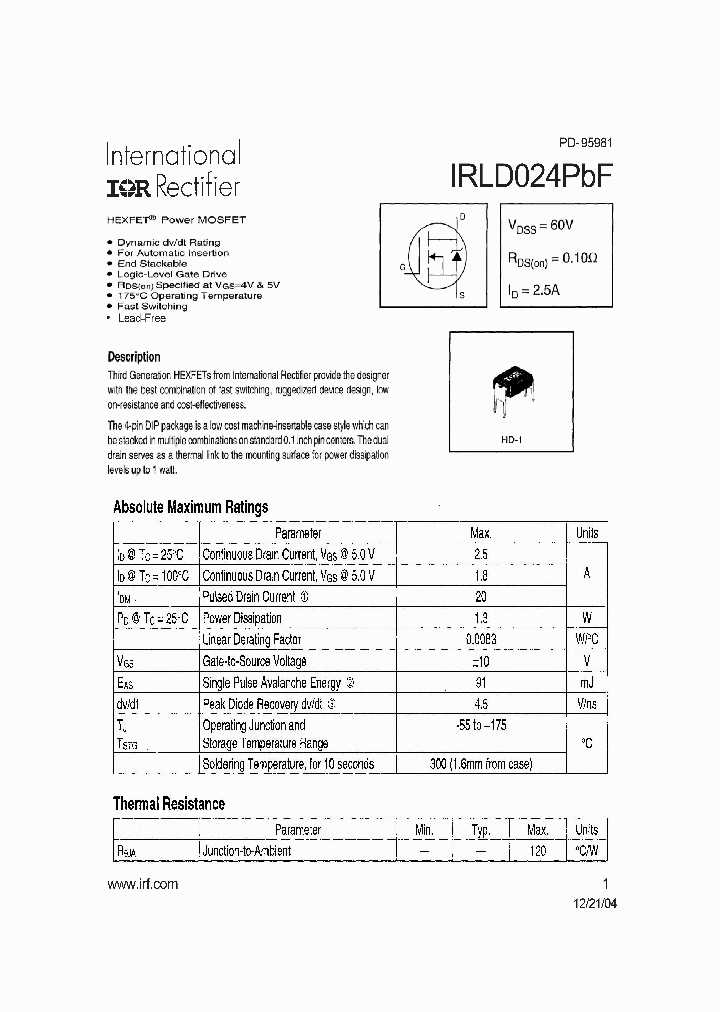 IRLD024PBF_4115036.PDF Datasheet