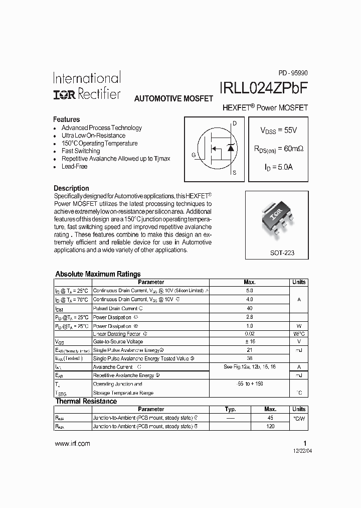 IRLL024ZPBF_4121891.PDF Datasheet