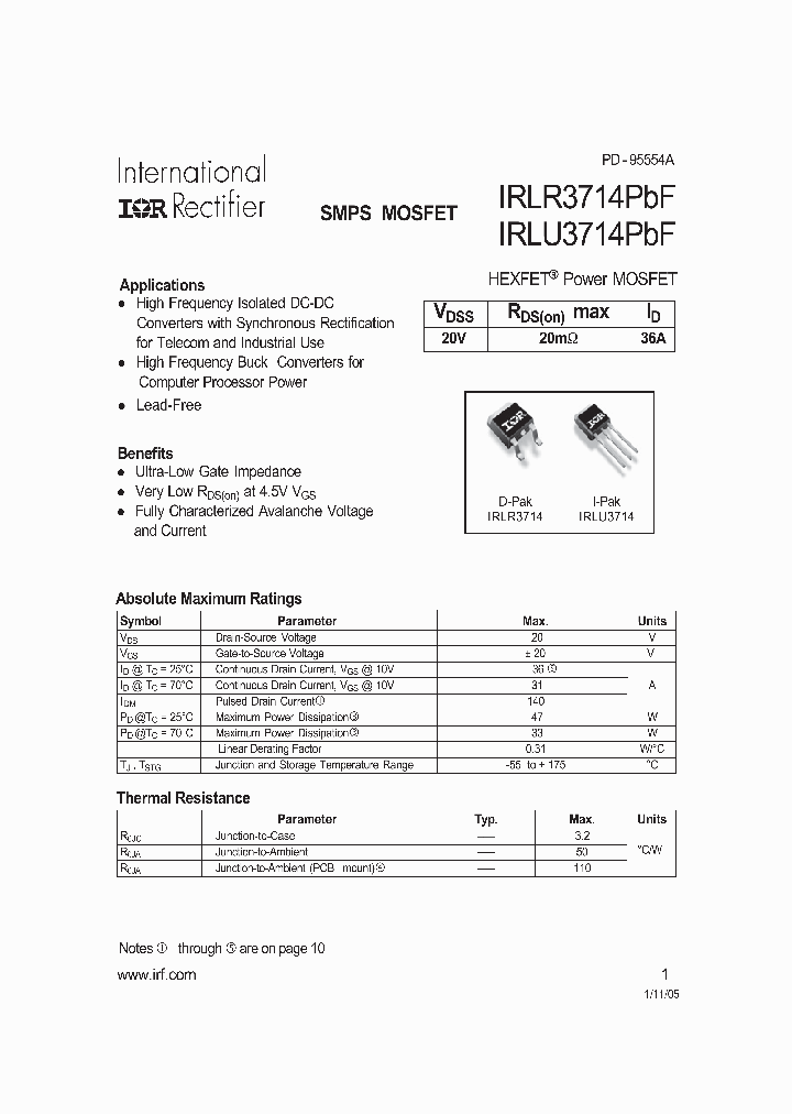 IRLR3714PBF_4153125.PDF Datasheet