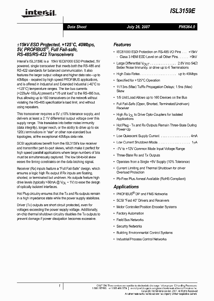 ISL3159E_4162193.PDF Datasheet