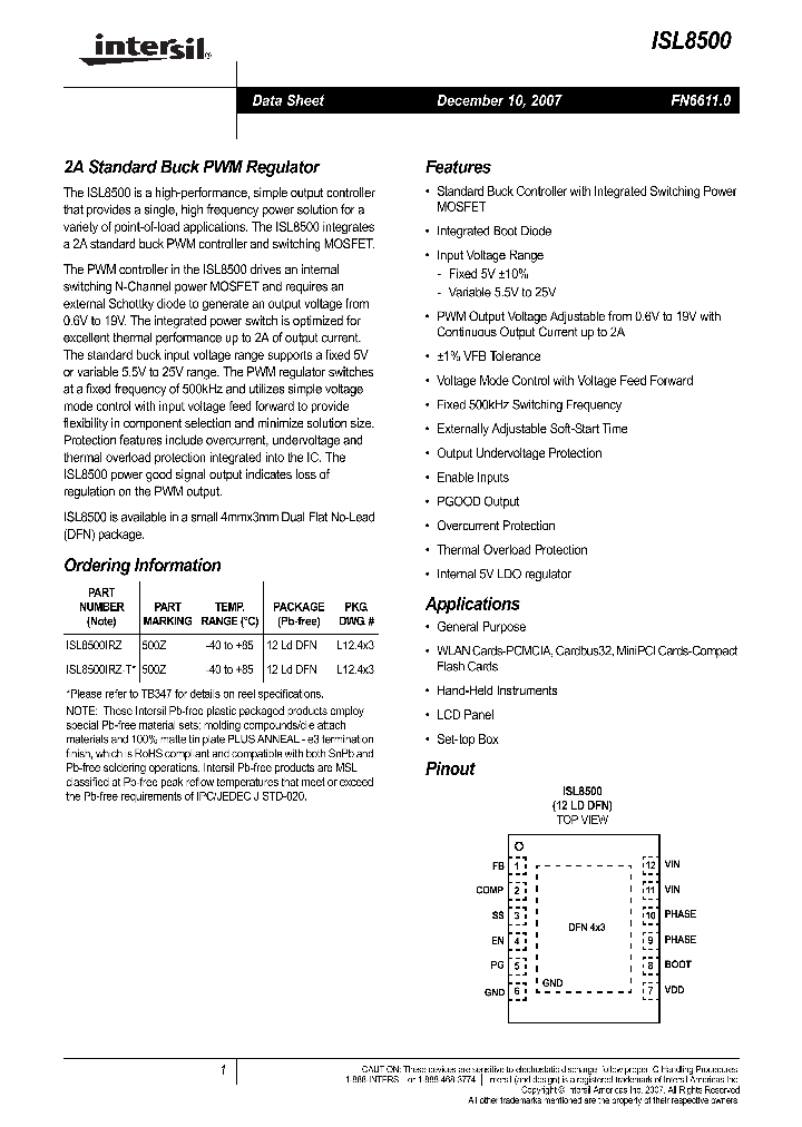 ISL8500IRZ-T_4132522.PDF Datasheet