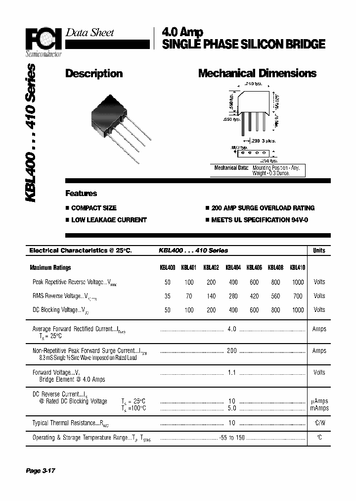 KBL400_4106526.PDF Datasheet