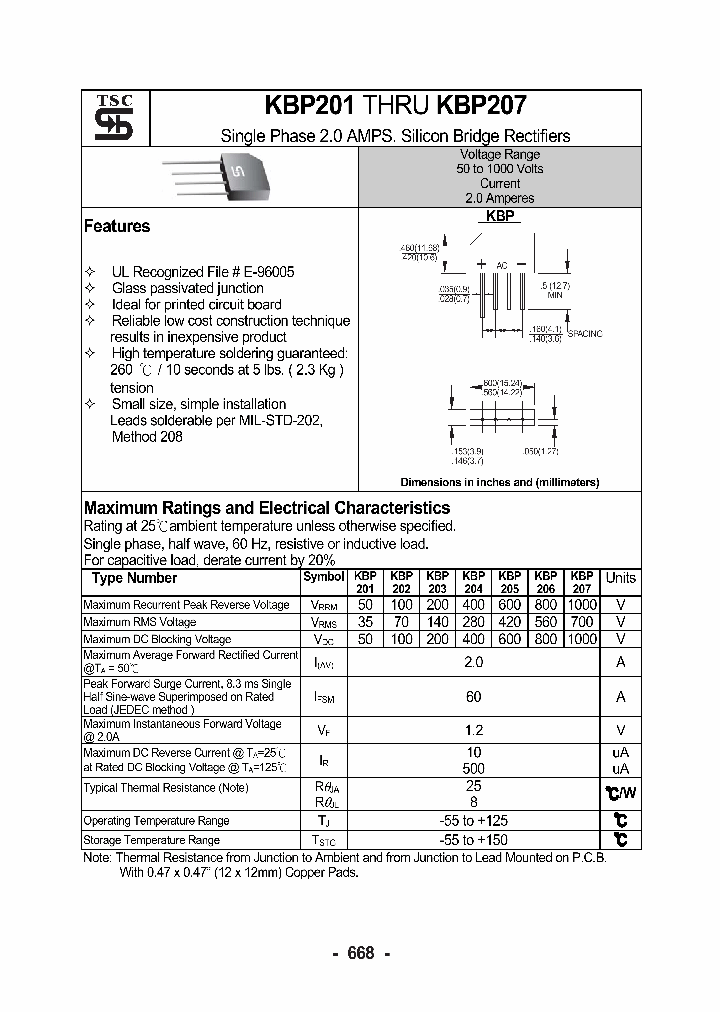 KBP206_4114979.PDF Datasheet