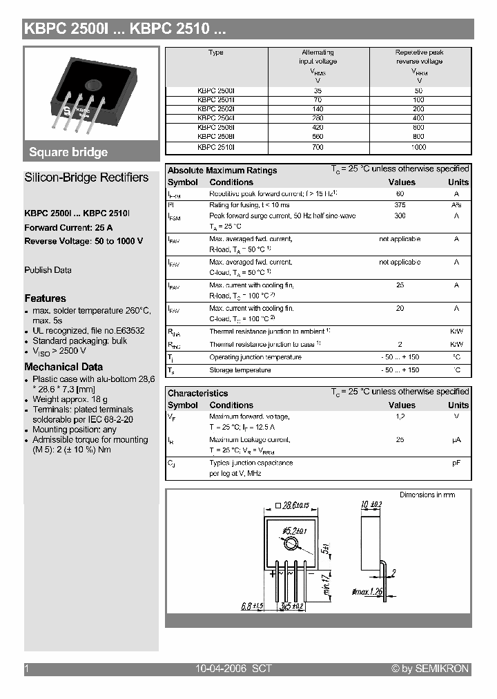 KBPC2500I06_4127292.PDF Datasheet