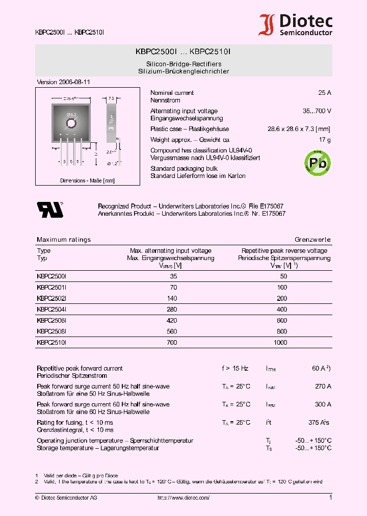 KBPC2500I07_4127293.PDF Datasheet