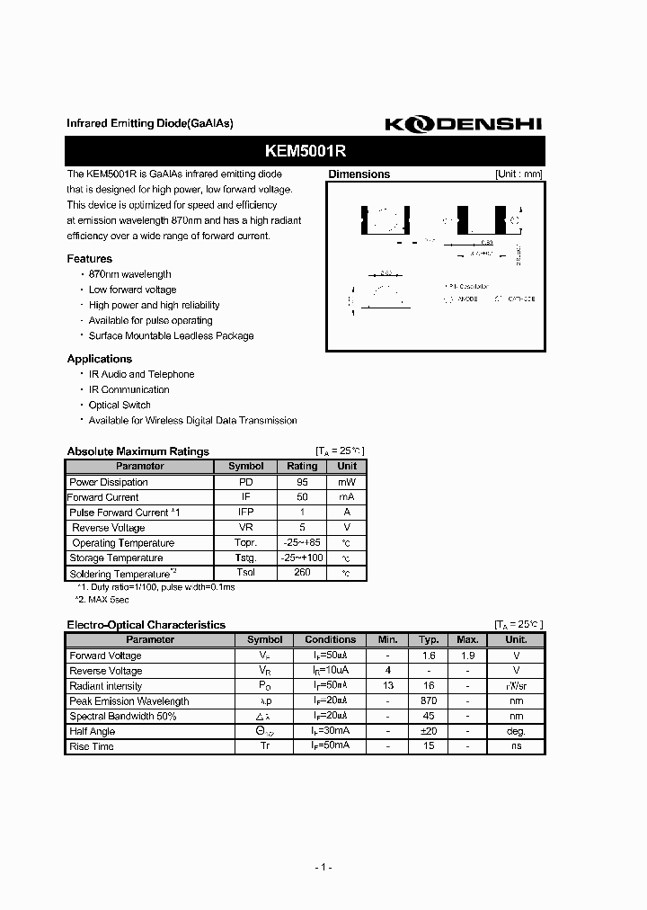 KEM5001R_4130156.PDF Datasheet