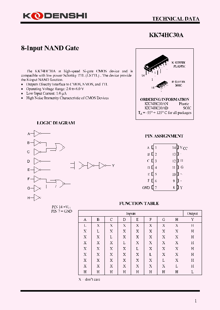 KK74HC30A_4160060.PDF Datasheet