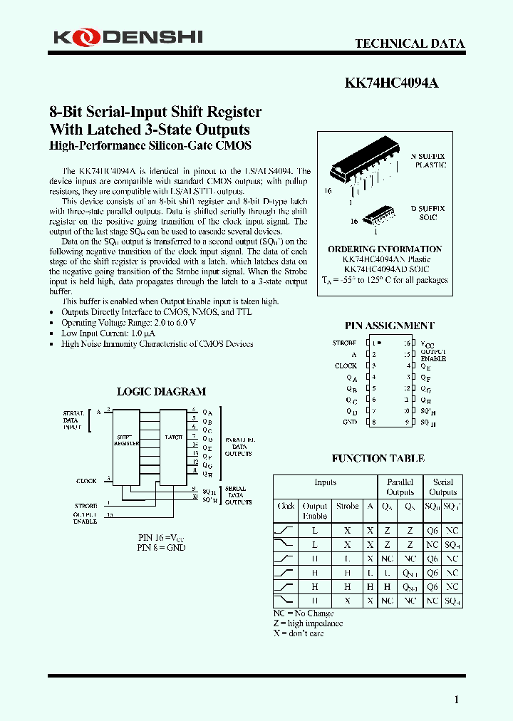 KK74HC4094A_4160133.PDF Datasheet