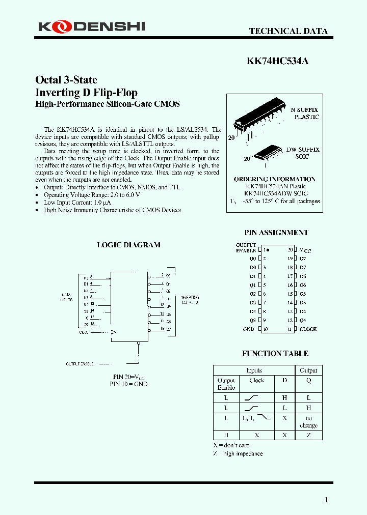 KK74HC534A_4150126.PDF Datasheet