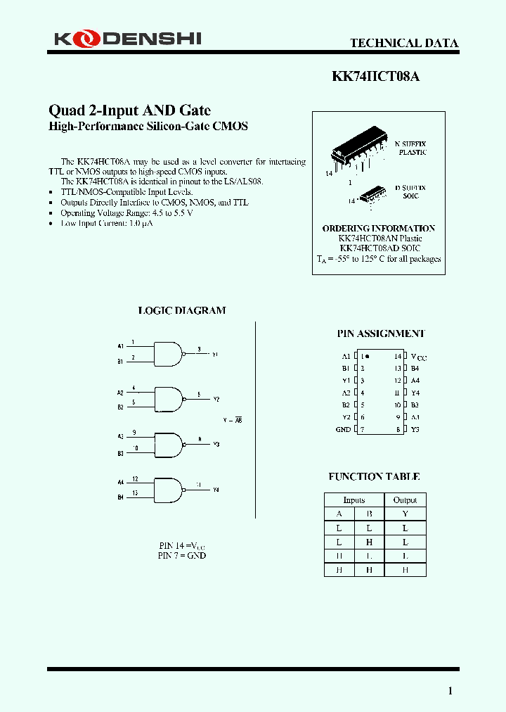 KK74HCT08A_4161157.PDF Datasheet