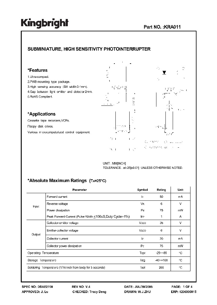 KRA011_4124199.PDF Datasheet
