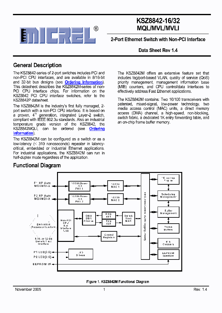 KSZ8842-16_4100144.PDF Datasheet