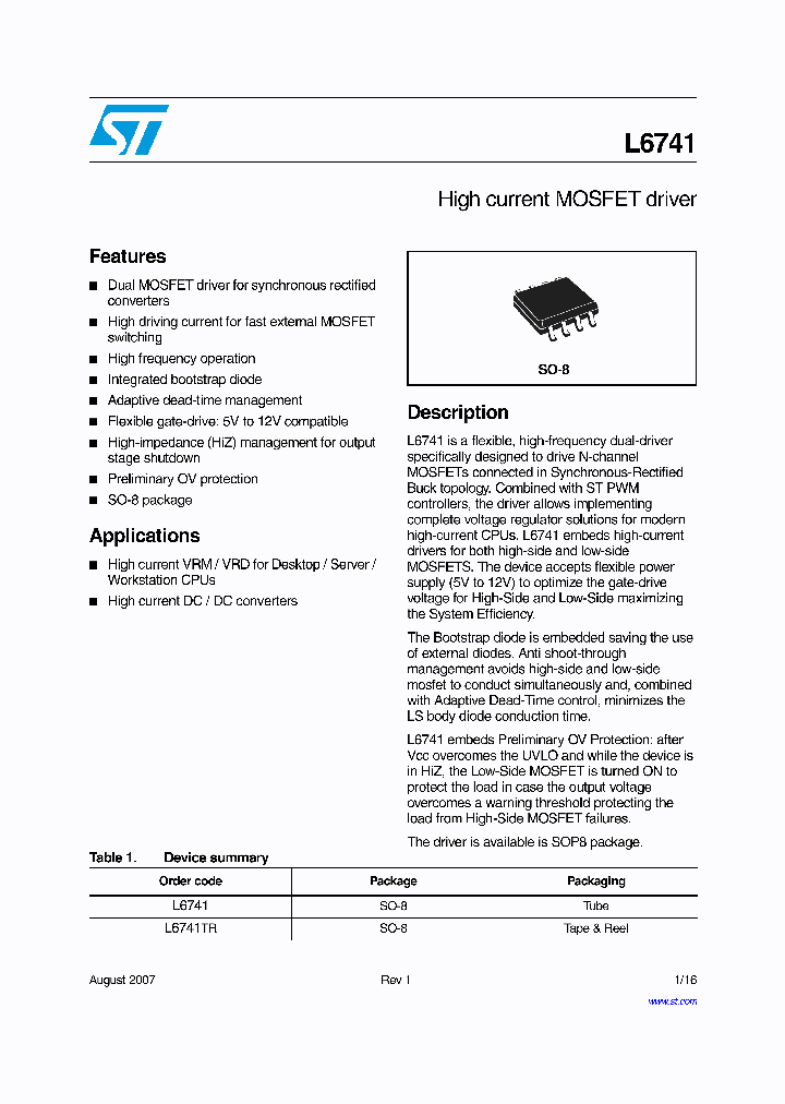 L6741TR_4132914.PDF Datasheet