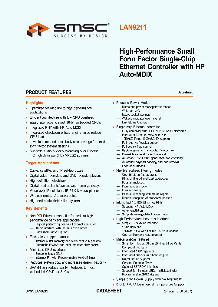 LAN9211-ABZJ_4118365.PDF Datasheet