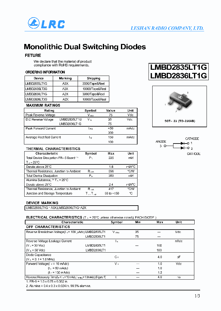 LMBD2836LT3G_4121880.PDF Datasheet