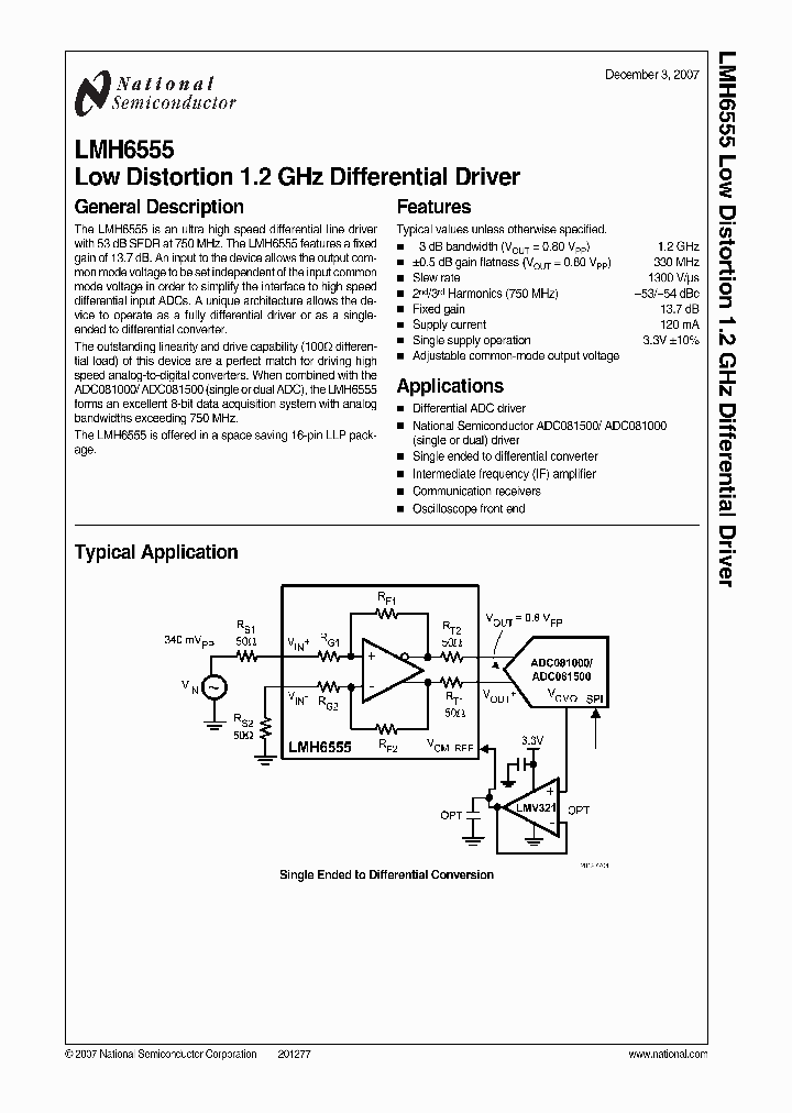 LMH6555SQ_4132363.PDF Datasheet