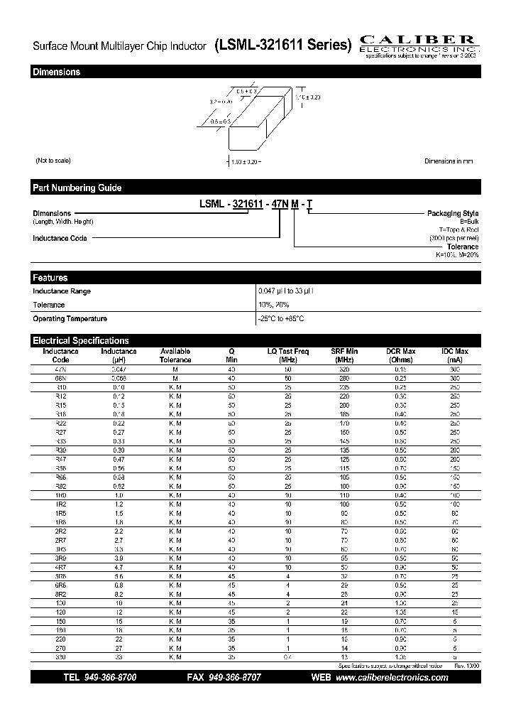 LSML-321611-R10K-B_4144583.PDF Datasheet