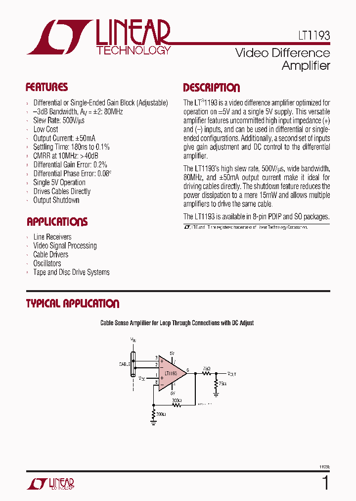 LT1193_4105199.PDF Datasheet