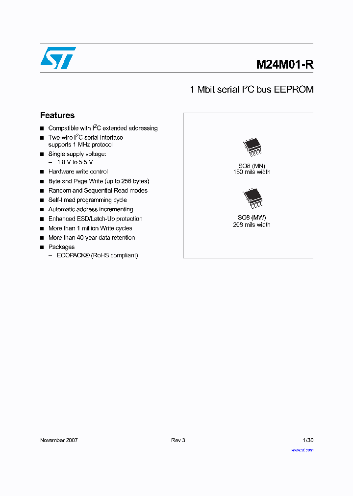 M24M01-HRMW6TG_4137258.PDF Datasheet