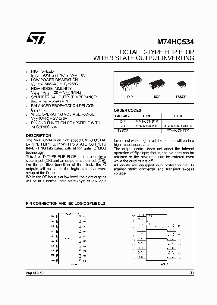 M74HC534RM13TR_4132908.PDF Datasheet