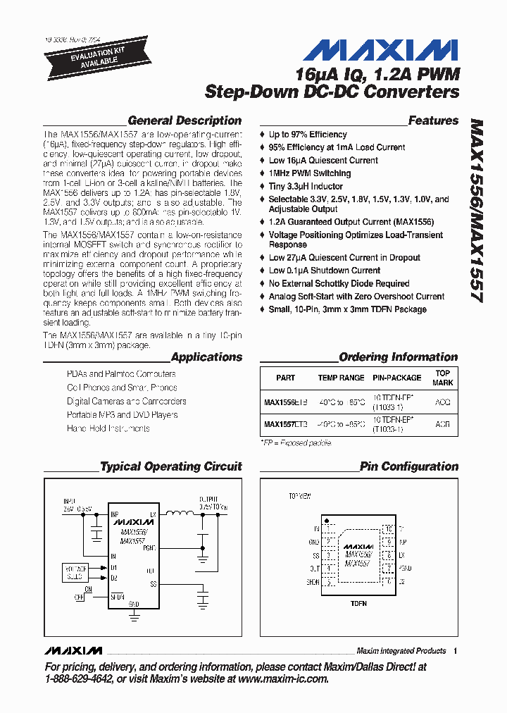 MAX1556ETB_4114483.PDF Datasheet
