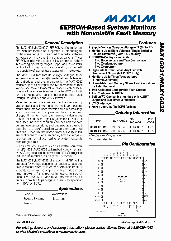 MAX16032ETM_4122703.PDF Datasheet