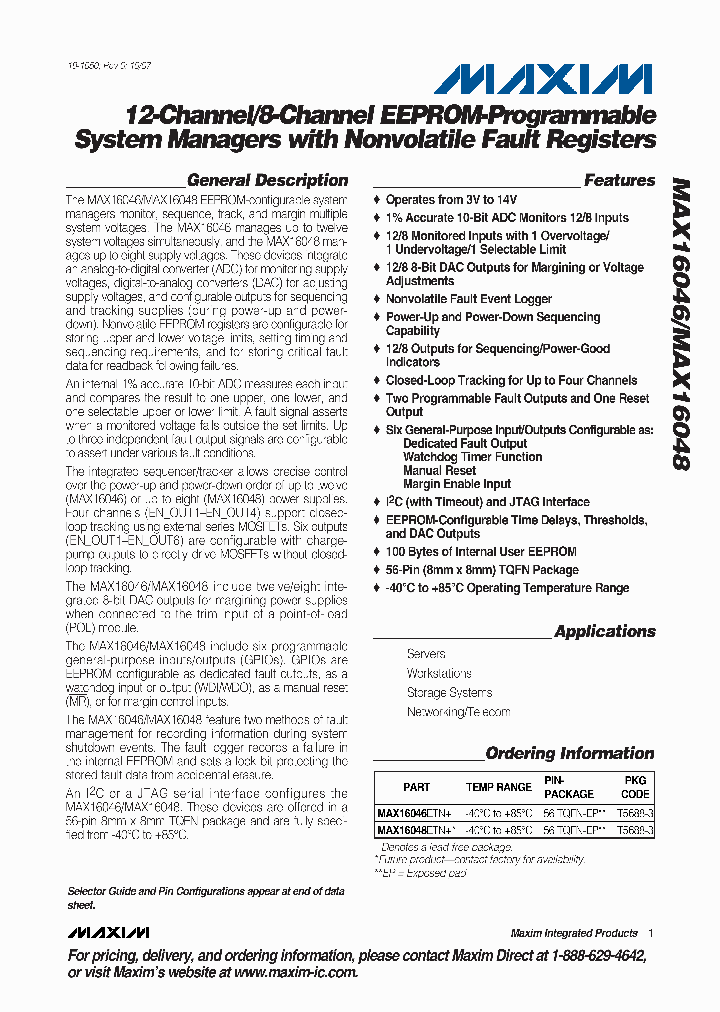 MAX16048ETN_4127595.PDF Datasheet